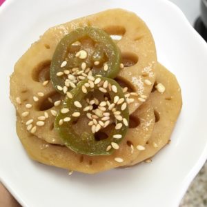 braised lotus root - yogabysusan